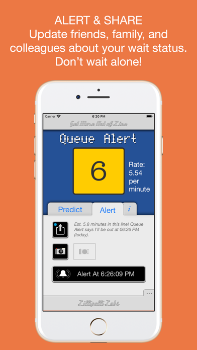 Queue Alert iPhone screenshot 5 - Utilities app