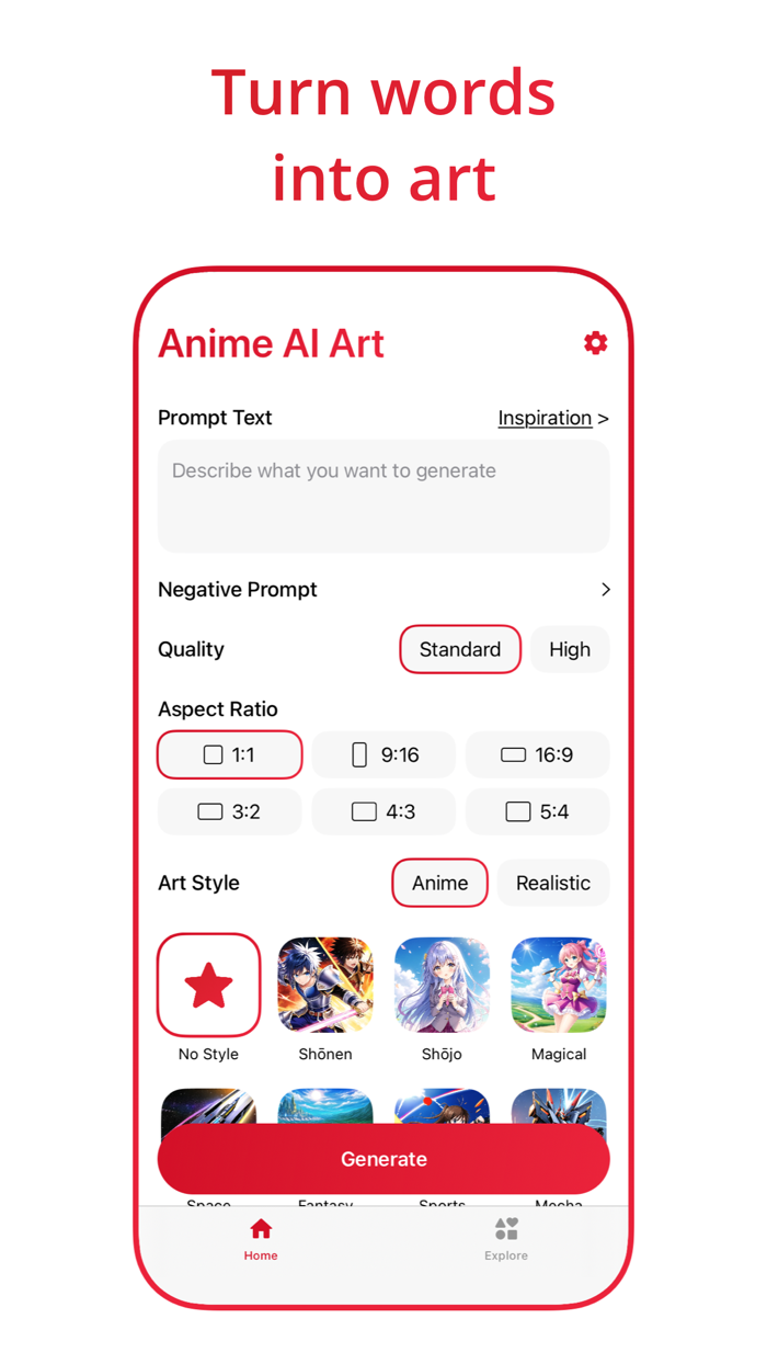 Anime AI Art Image Generator