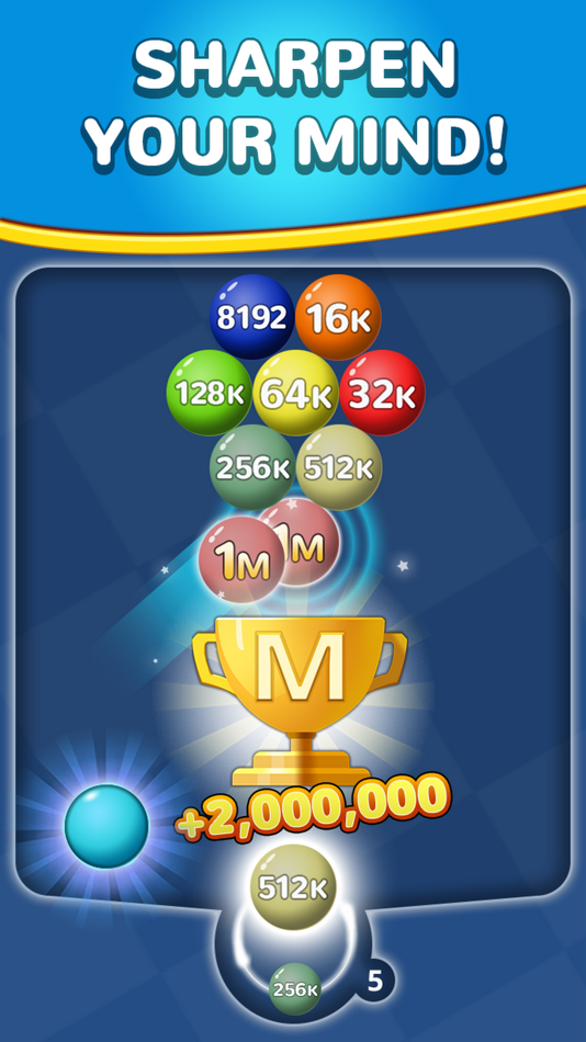 #5. Bubble Shooter - Number Pop (iOS) By: Meishi Network Technology (Shanghai) Co., Ltd.