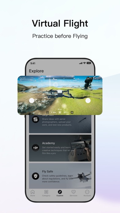 DJI Store – Try Virtual Flight Screenshot