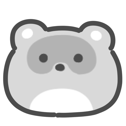 gray raccoon sticker