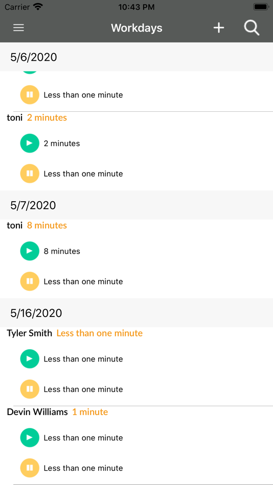 #5. Bixpe Worktime Tracking (iOS) 由: ABBANZA RESEARCH INT.
