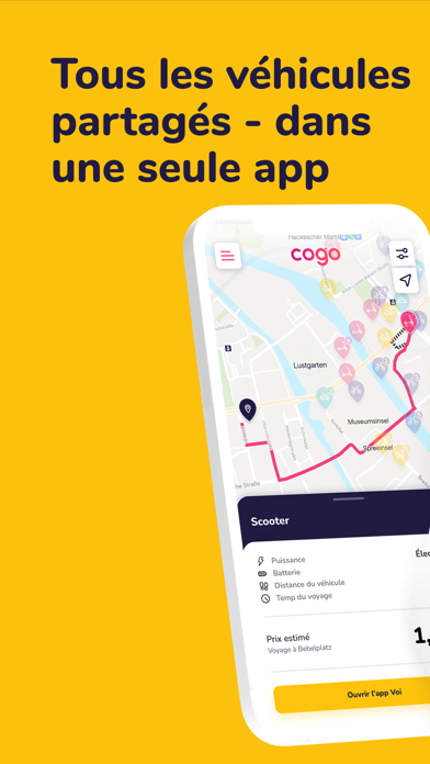 Screenshot #1 pour Cogo - Trottinettes et vélos
