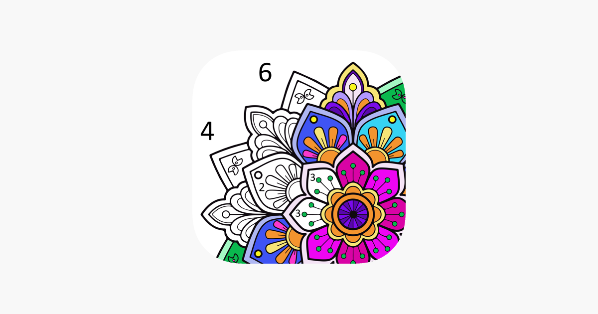 ‎Daily Mandala Pattern Coloring on the App Store