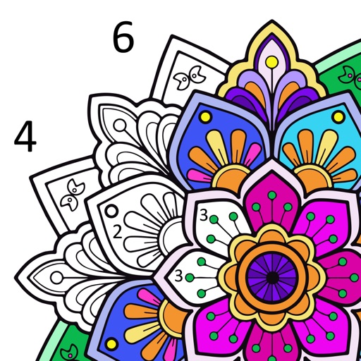 Daily Mandala Pattern Coloring icon