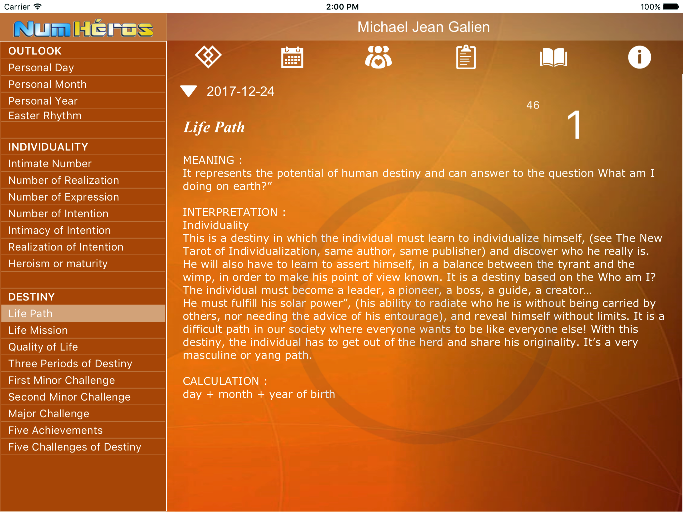 Sophianic Numerology screenshot 6