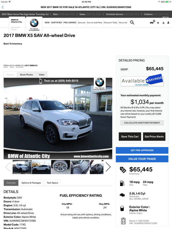 BMW of Atlantic City iPad screenshot 4 - Shopping app