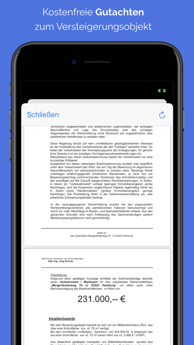 Zwangsversteigerungen zvgsuche Screenshot
