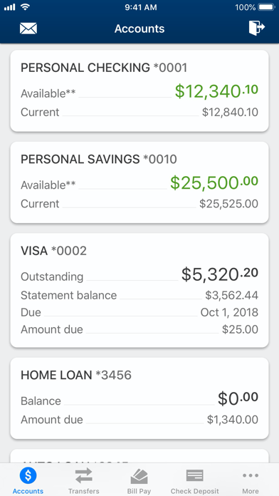 HomeTown Bank Mobile Screenshot