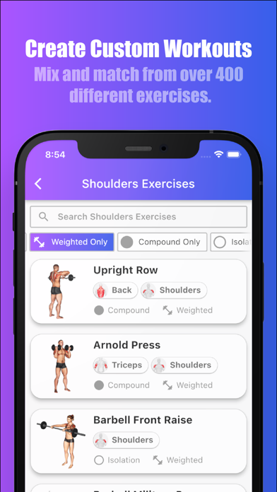 Bench Gym Log: Workout Tracker Screenshot