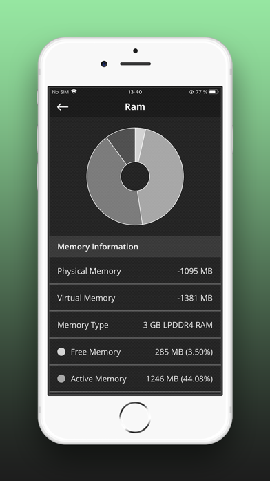 CPU Monitor - RAM,OS & Battery Screenshot