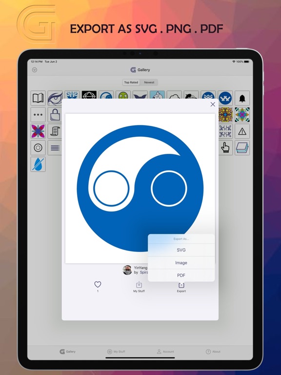 Grid Draw- Logo & Icon Creator iPad screenshot 6 - Developer Tools app