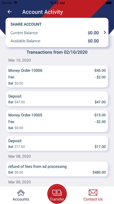 PBA Federal Credit Union Screenshot