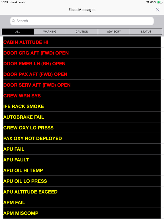 E-JETS Virtual Panel iPad screenshot 5 - Utilities app