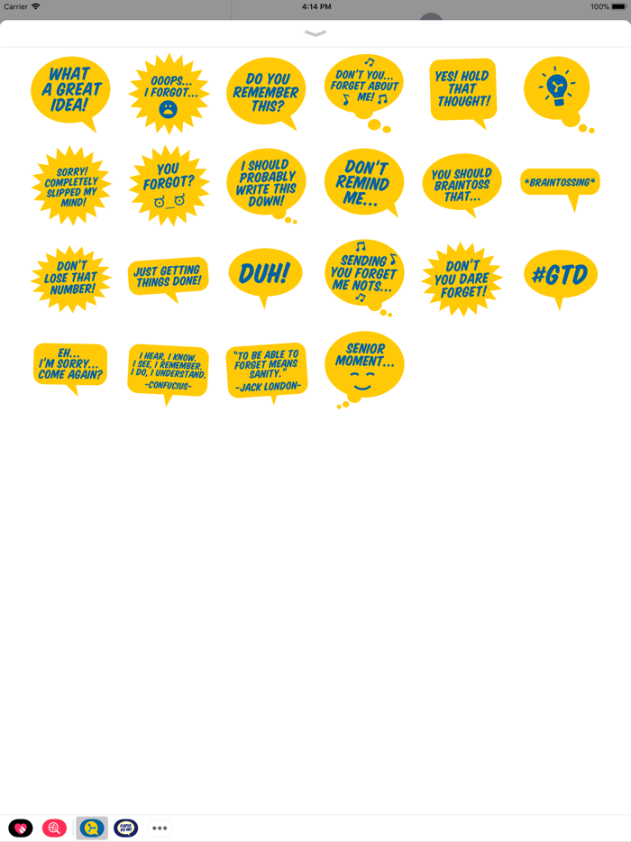 Dont Forget Sticker Pack