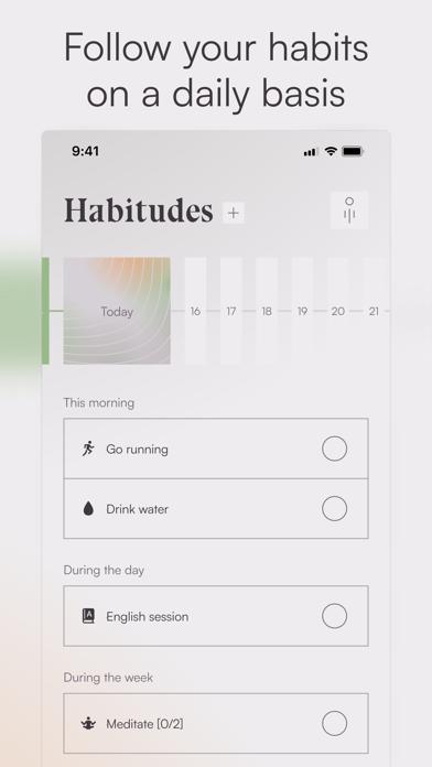 Habitudes, Daily habit tracker screenshot n.2