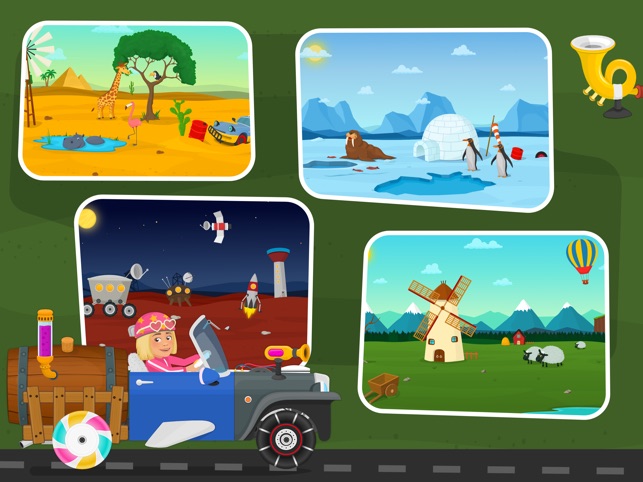 Jogo de carros de corrida para crianças de 4 anos gratis com animais  infantil na App Store