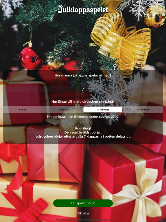 Screenshot #5 pour Julklappsspelet, men roligare