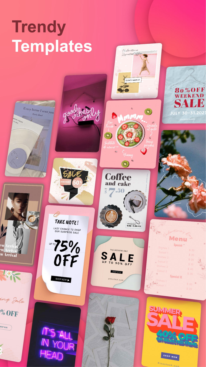 Pinso PosterFlyerandAds Creator