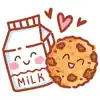 Cookies Milk & Coffee love delete, cancel