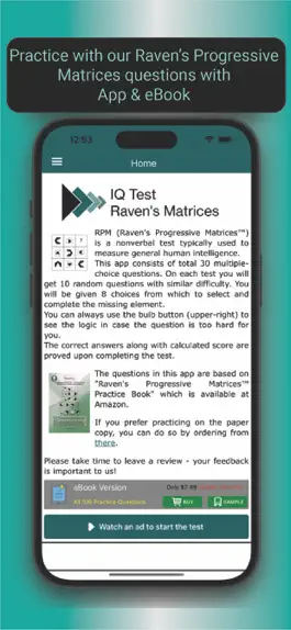 Game screenshot IQ Test: Raven's Matrices mod apk