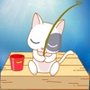 Cute Cat Fishing icon