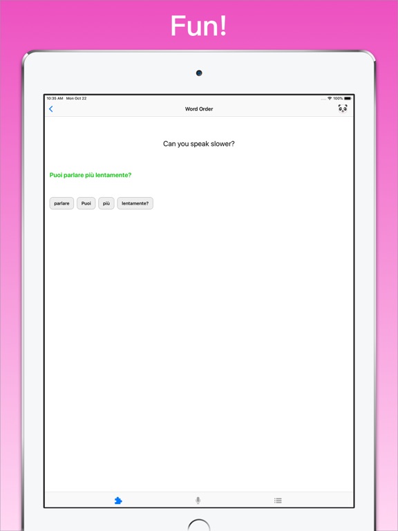 Learn Italian + © iPad screenshot 6 - Education app