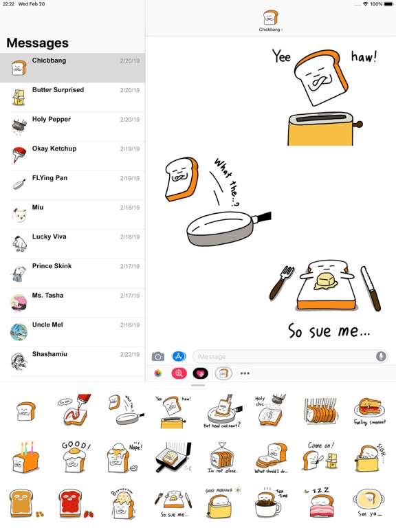 Chicbbang iPad screenshot 3 - Stickers app