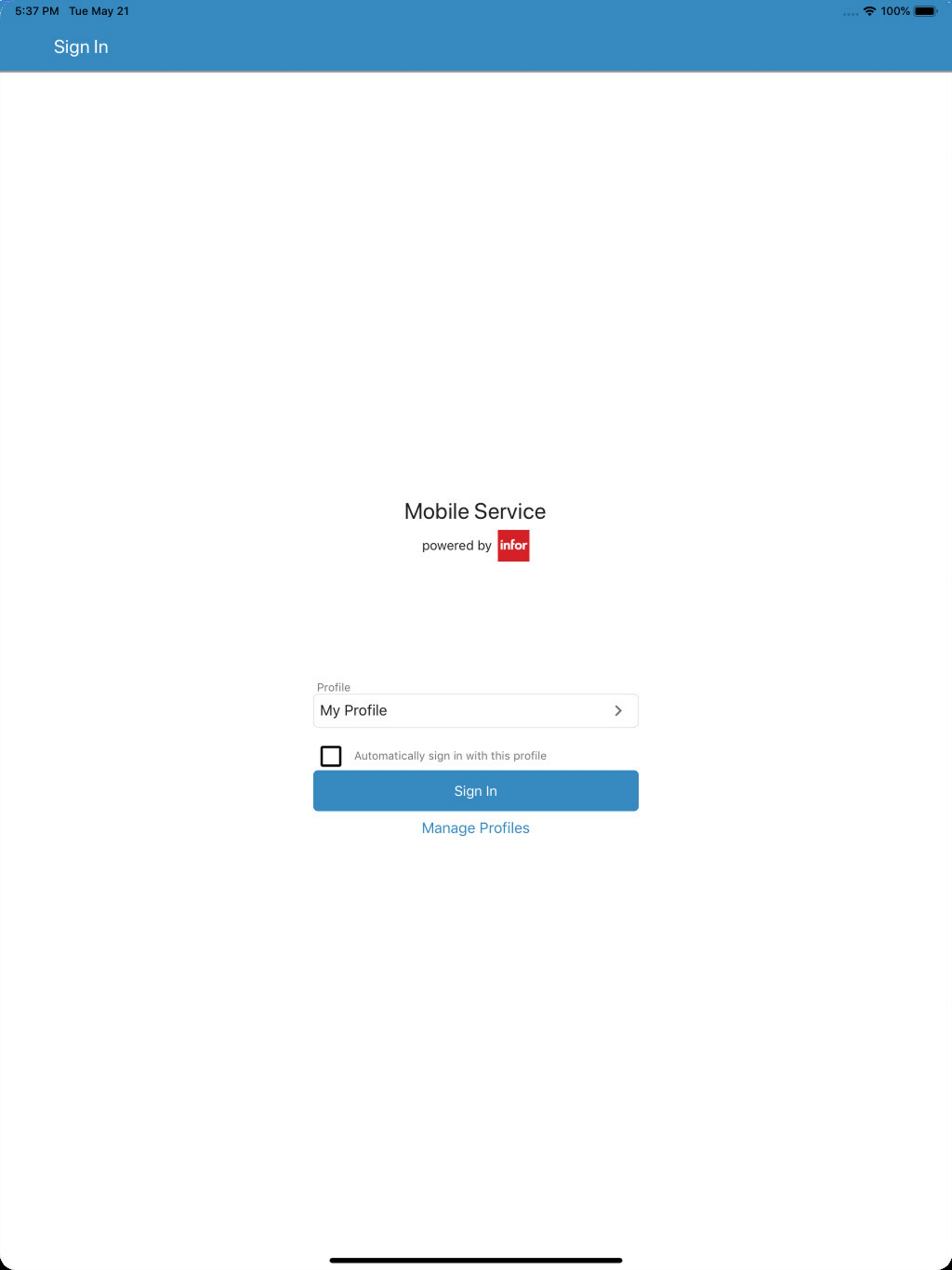 Infor LN Mobile Service