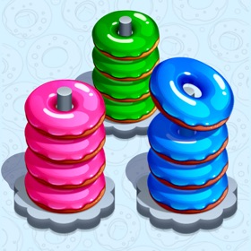 屏幕截图 (4) Color Stack it 3d - donut sort