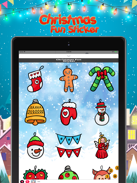 Christmas Fun Sticker iPad screenshot