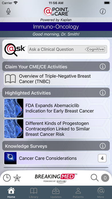 Immuno-Oncology Screenshot