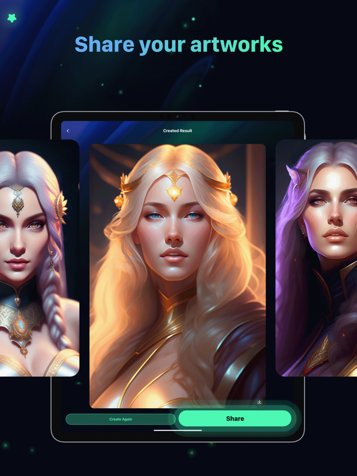 AI Painting Generate Art Girl