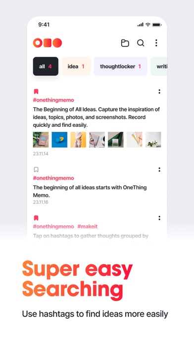 OneThing Memo-Easy find notes Screenshot
