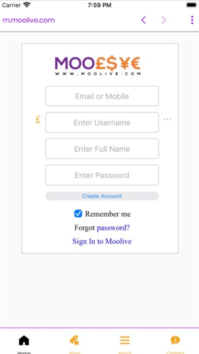 Moolive Screenshot