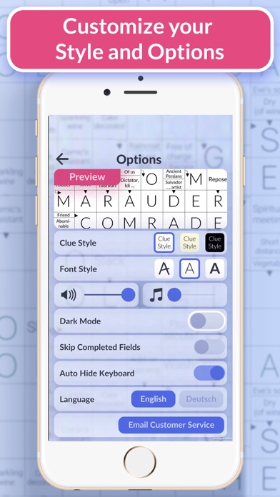 Pure Crosswords: Daily Puzzles Screenshot