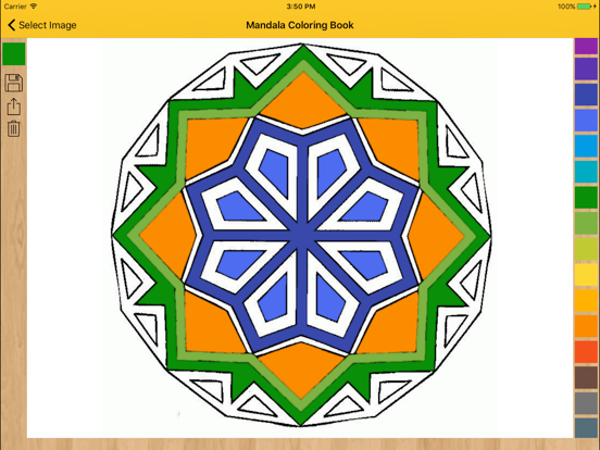 Mandala Coloring Book - Pages iPad screenshot