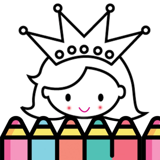 Fairy & Princess Coloring Book Icon