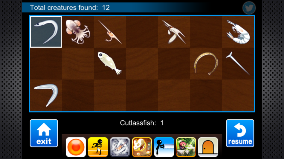 #3. Mysterious Creatures (iOS) Podle: Masakazu Yonehara