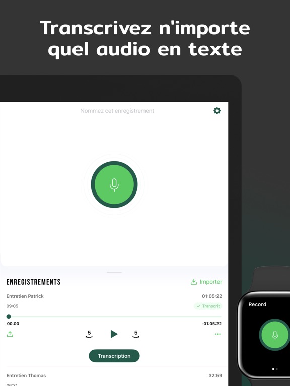 Screenshot #4 pour Transcriber: Vocale En text