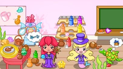 Mermaid Princess Town Design Screenshot