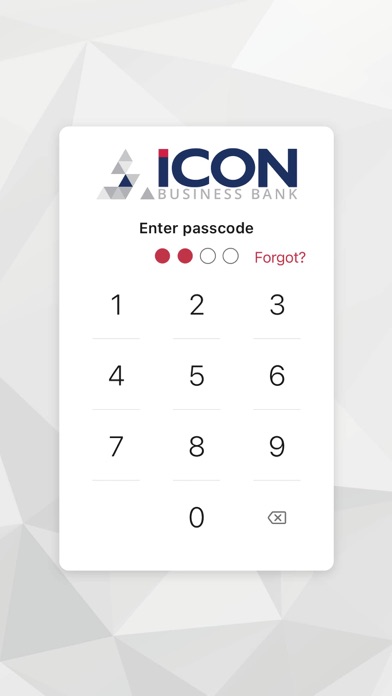 Icon Business Bank Mobile Screenshot