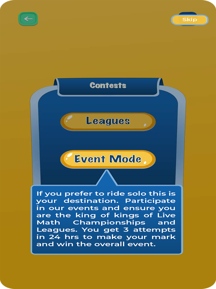 Live Math Competition and League