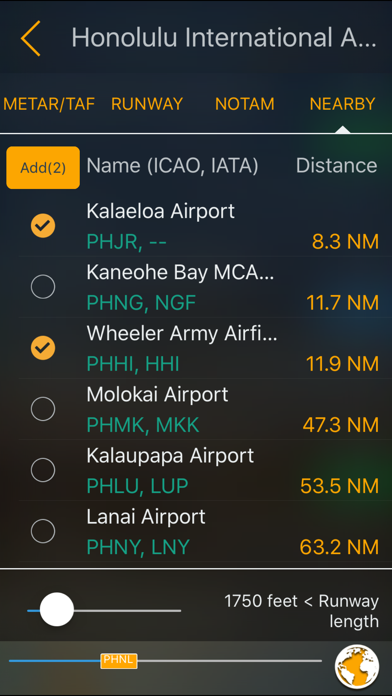 Aviation Weather Route Planner Screenshot