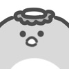 gray kappa sticker icon