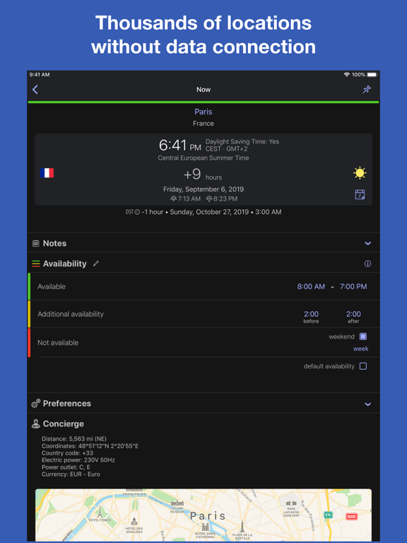 Time Intersect - World Time iPad screenshot 4 - Utilities app