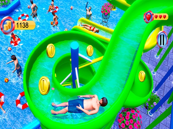 アクア パーク 水 滑り台 ゲームのおすすめ画像3