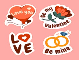 love you stickers