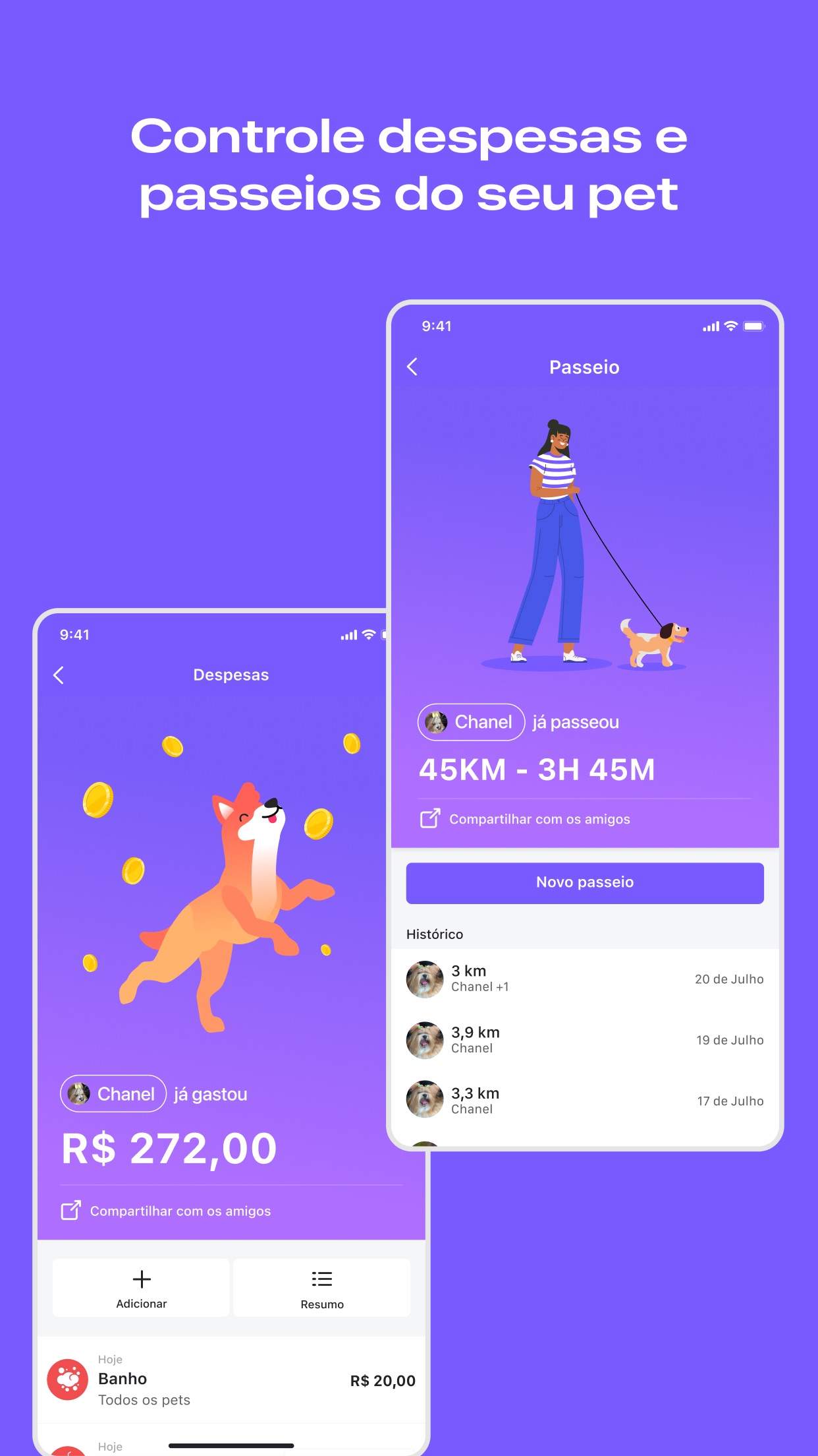 Screenshot do app Flockr - Pets com mais saúde