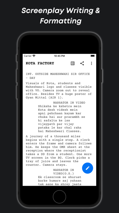 Studiovity - Film Screenplay Screenshot